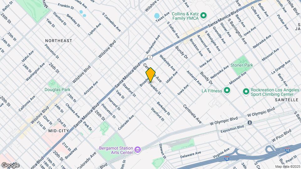 1537 Franklin St Map and Location Details