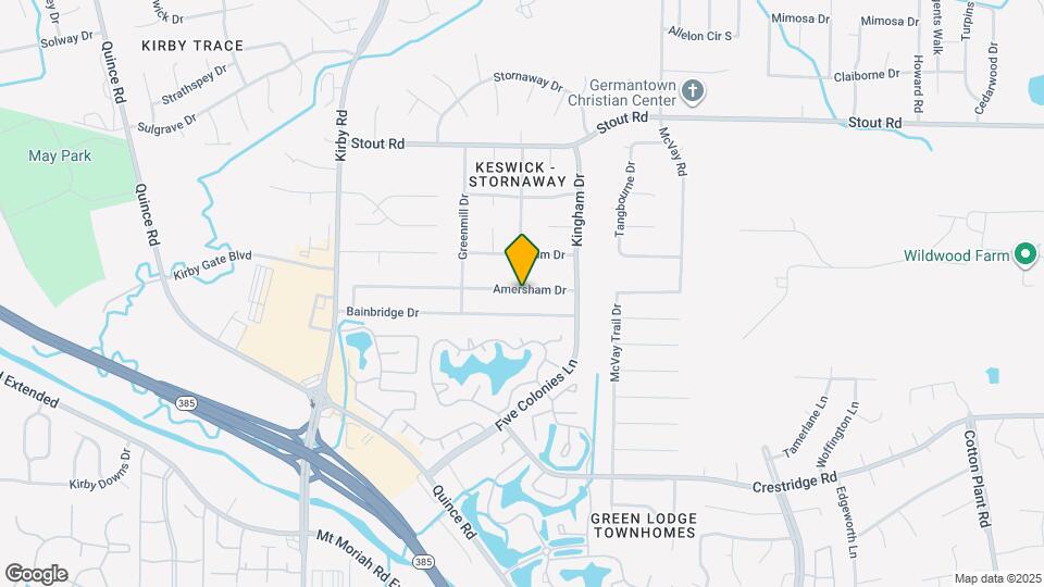 6843 Amersham Dr Map and Location Details