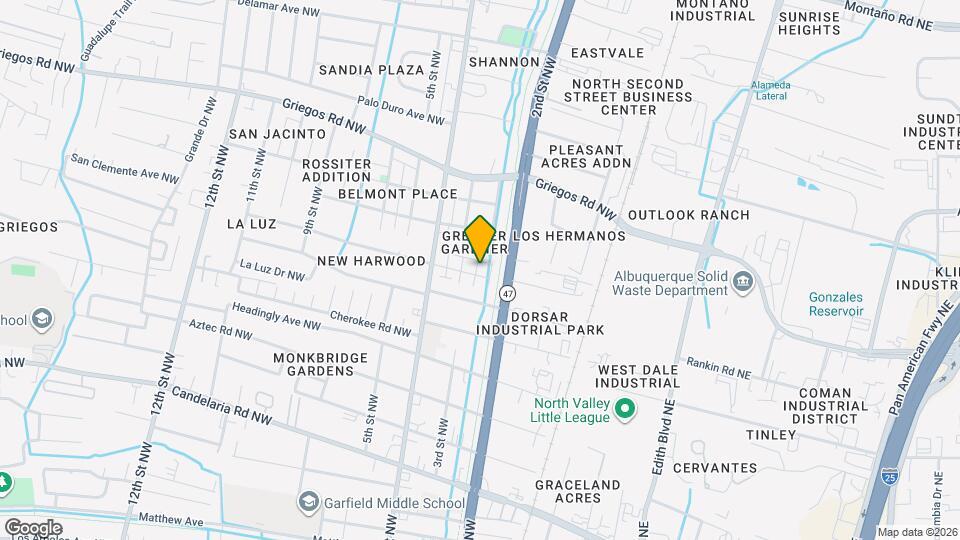 243 San Clemente Ave NW Map and Location Details
