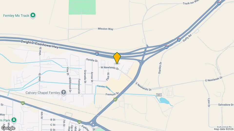 1270 W Newlands Dr Map and Location Details