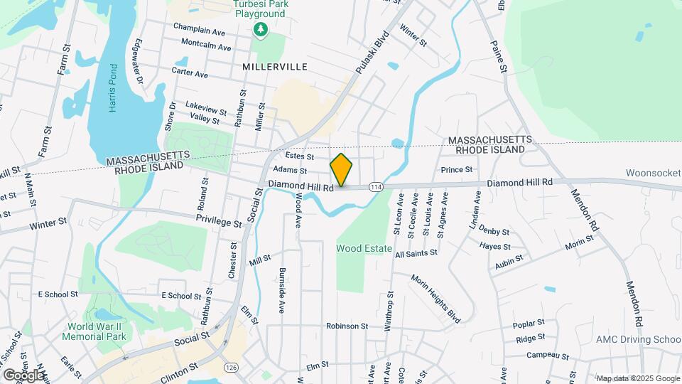 555 Diamond Hill Rd Map and Location Details