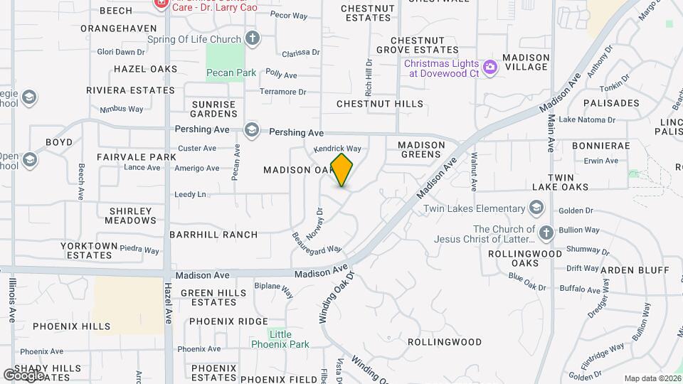 5535 Skyridge Dr Map and Location Details