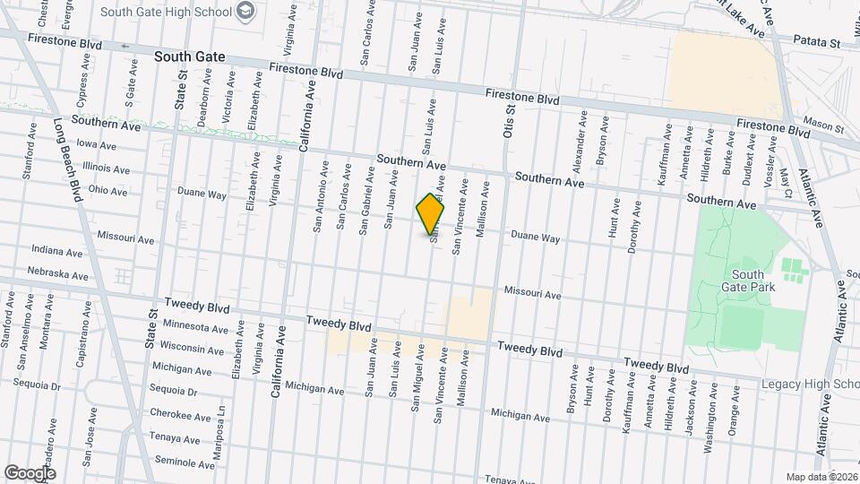 9533 San Miguel Ave Mapa y Detalles de la Ubicación