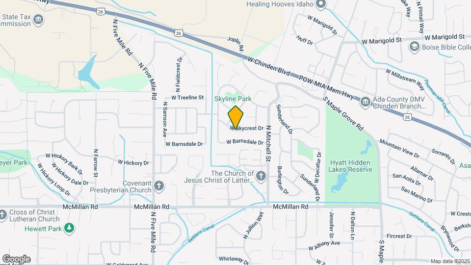 10023 W Skycrest Dr Map and Location Details