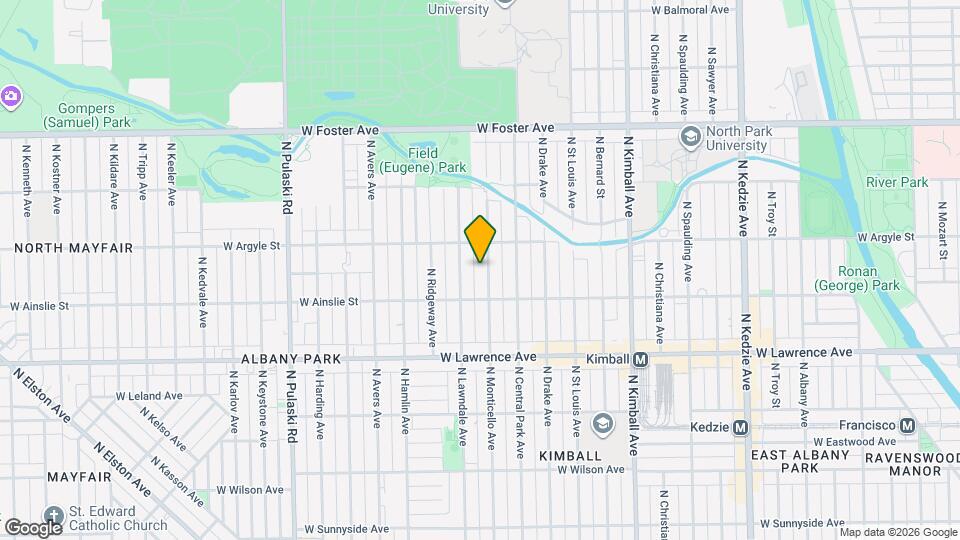 4930 N Monticello Ave Map and Location Details