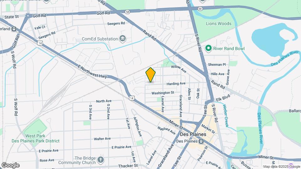 1235 Harding Ave Map and Location Details