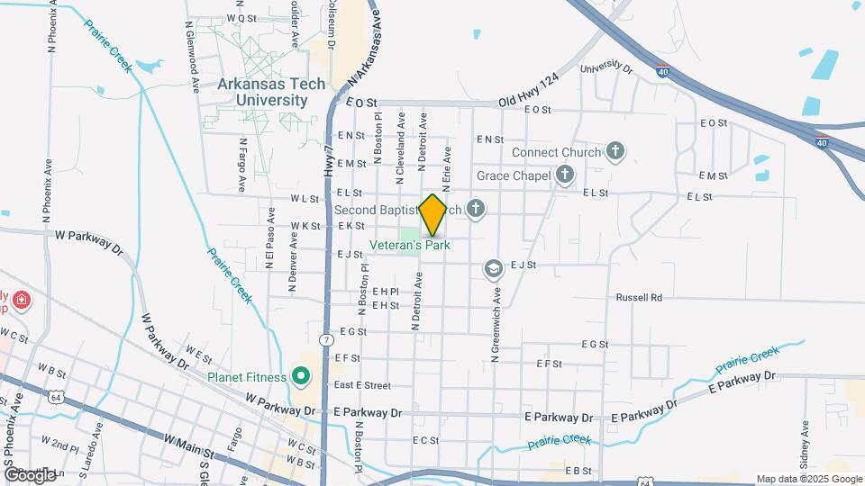 416 E K St Map and Location Details