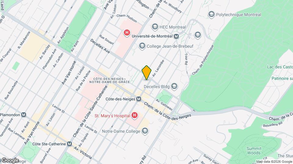 3349 Lacombe Av Map and Location Details