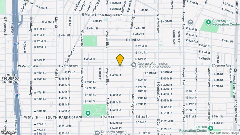 716 E Vernon Ave Map and Location Details