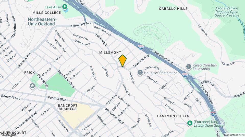 6901 Sunkist Dr, Unit Downstairs Map and Location Details