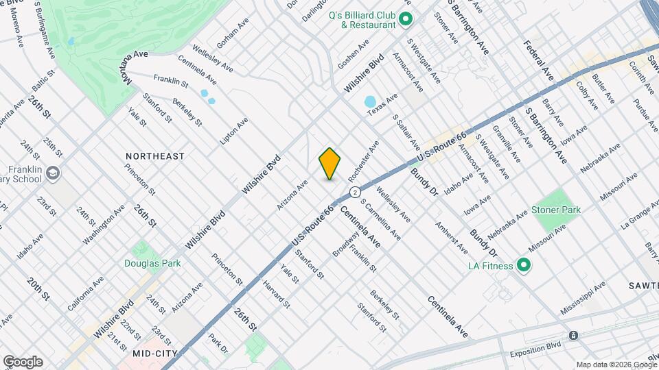 1330 Centinela Ave Map and Location Details