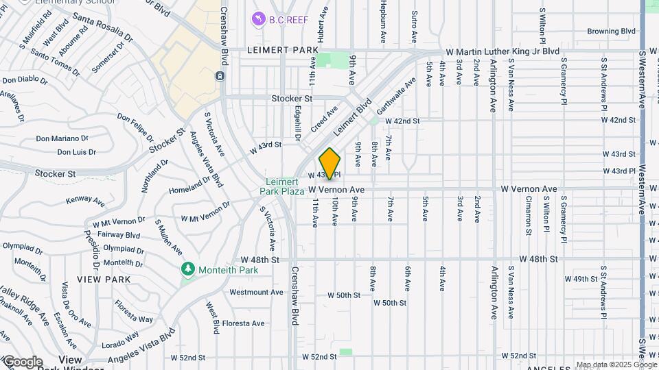 3209 W Vernon Ave Map and Location Details