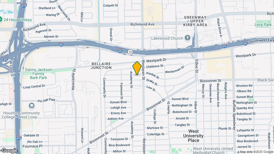 5210 Weslayan St Map and Location Details