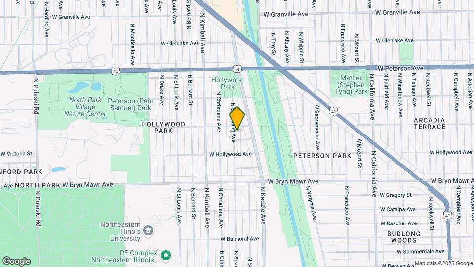 5747 N Spaulding Ave Map and Location Details