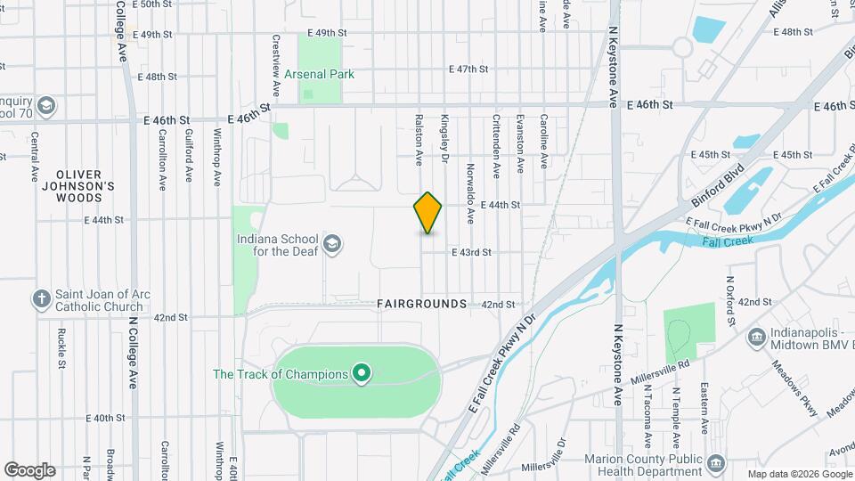 4309 Ralston Ave Map and Location Details