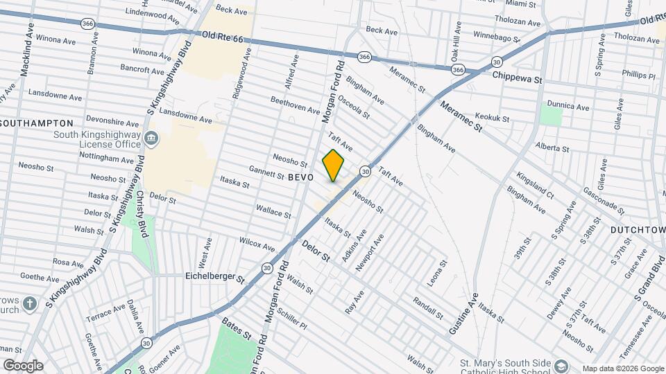 4214 Neosho St Map and Location Details