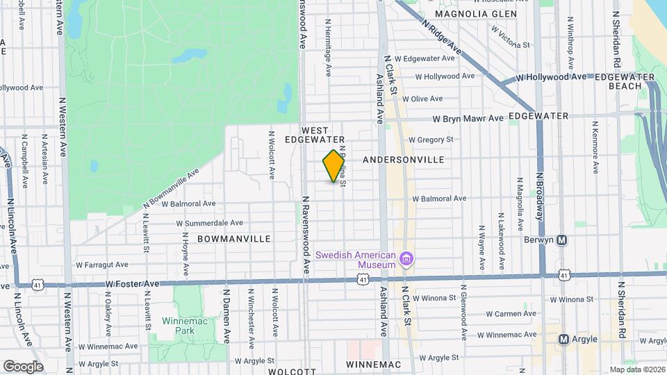 1715 W Rascher Ave, Unit #1 Map and Location Details