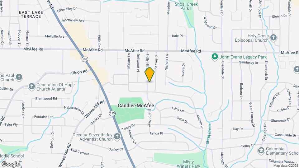 2122 Holly Hill Dr Map and Location Details