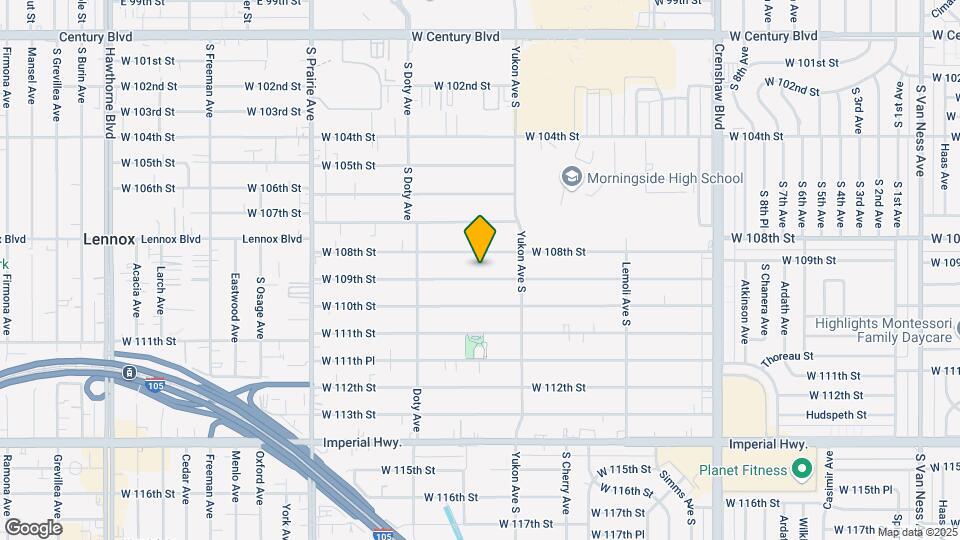 3653 W 109th St Map and Location Details