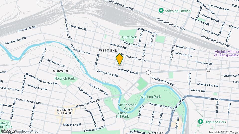 1509-1511 Campbell Ave SW Mapa y Detalles de la Ubicación
