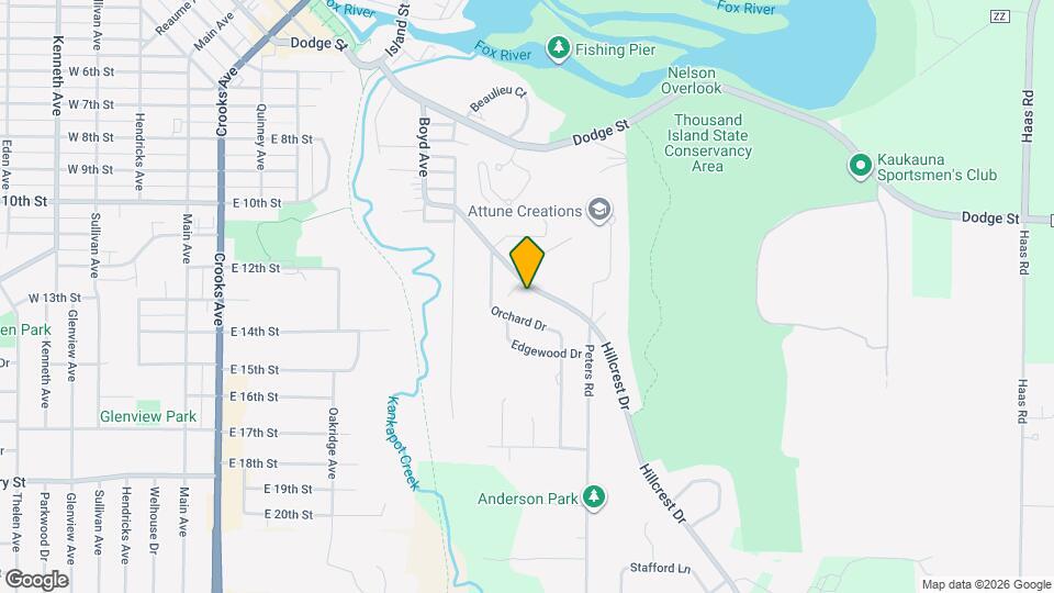 1209 Hillcrest Dr Map and Location Details