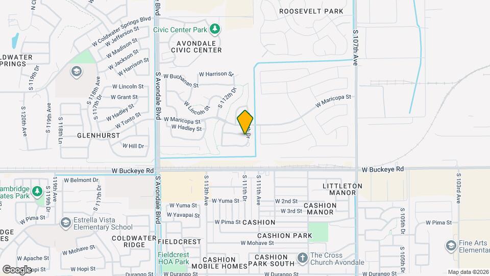 806 S 111th Dr Map and Location Details