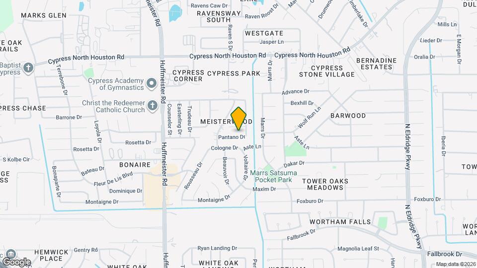 13322 Pantano Dr Map and Location Details