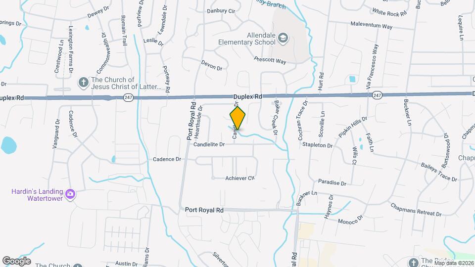 2838 Candlewicke Dr Map and Location Details