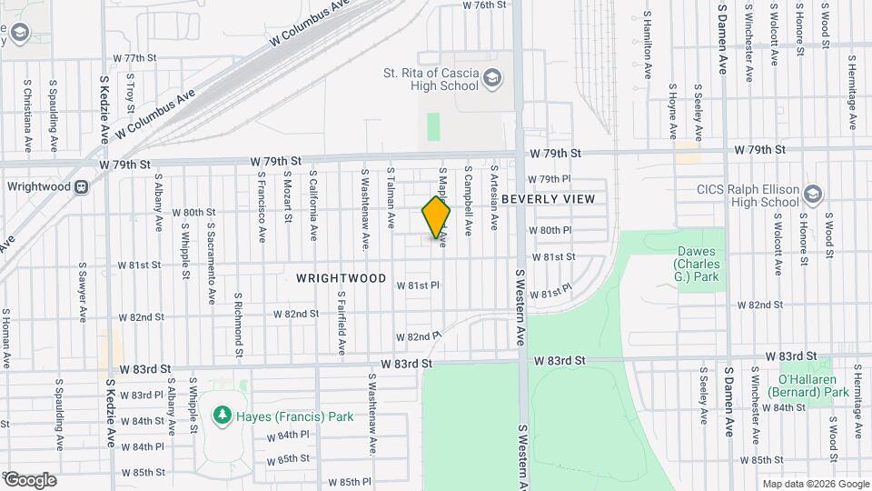 8044 S Maplewood Ave Mapa y Detalles de la Ubicación