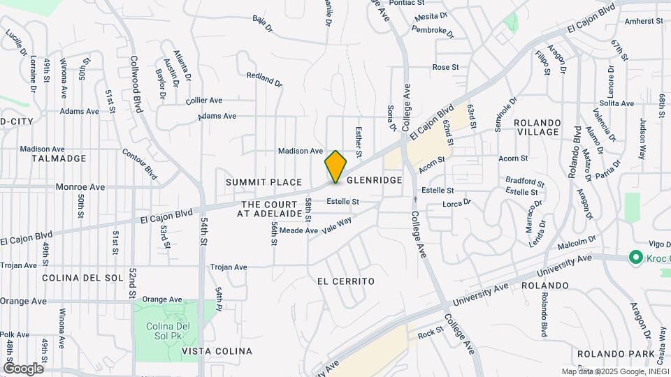 5841 El Cajon Blvd Mapa y Detalles de la Ubicación