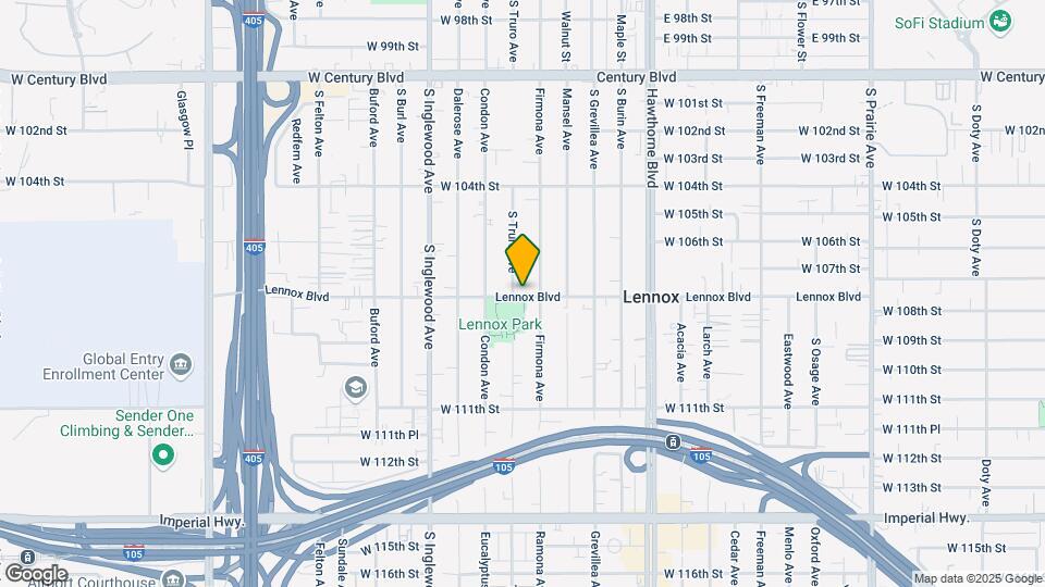 4619 W Lennox Blvd Map and Location Details