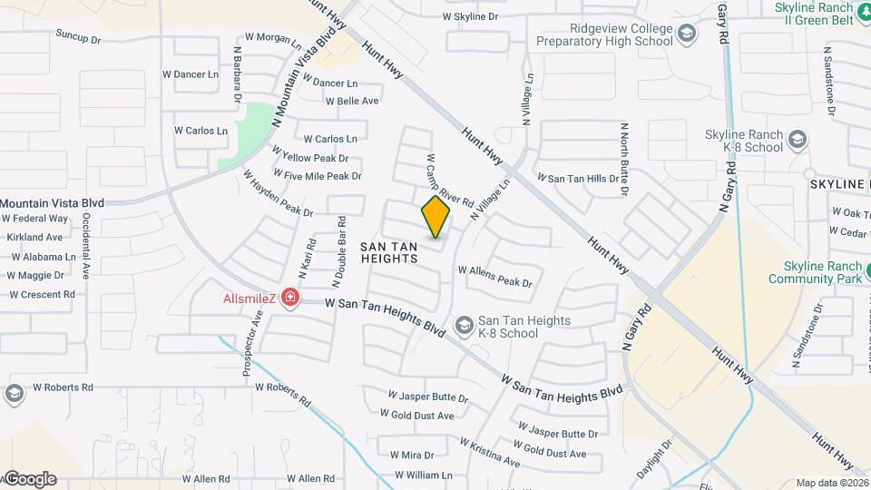 2716 W Allens Peak Dr Map and Location Details