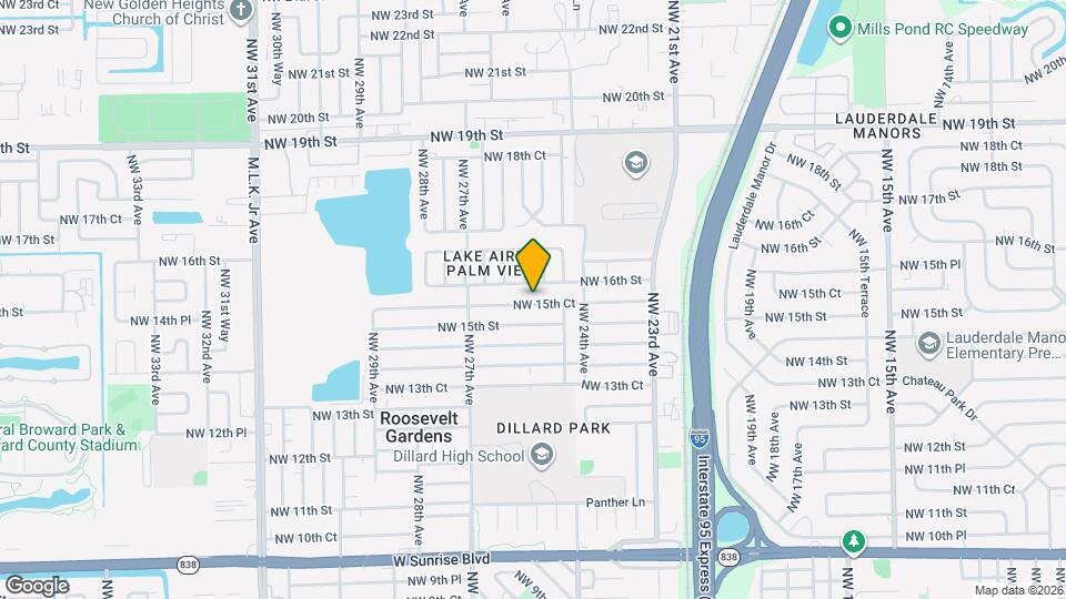 2521 NW 15th Ct Map and Location Details