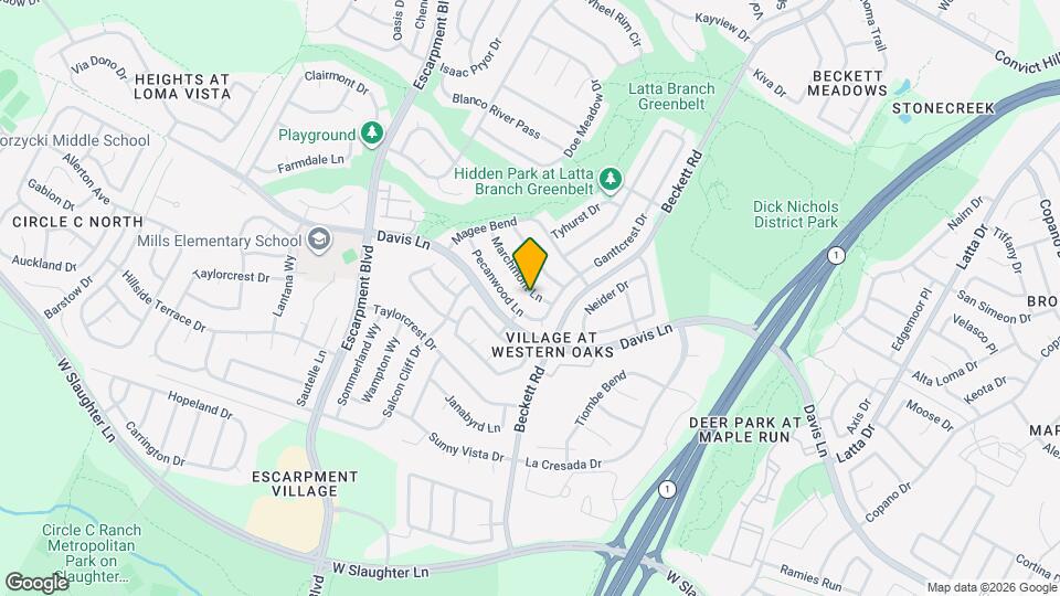 5707 Marchmont Ln Map and Location Details