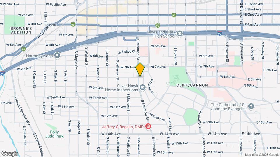 801 S Monroe St Map and Location Details