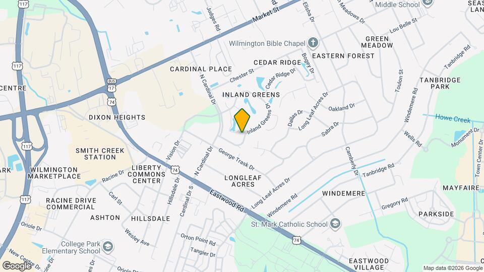 6128 Inland Greens Dr Map and Location Details