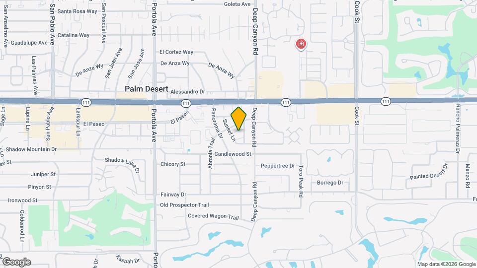 45402 Sunset Ln Map and Location Details