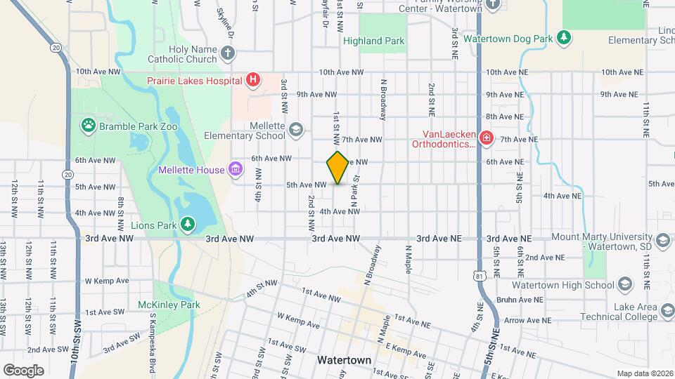 426 1st St NW Map and Location Details