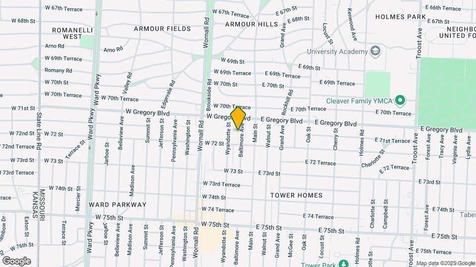 7128 Baltimore Ave Map and Location Details