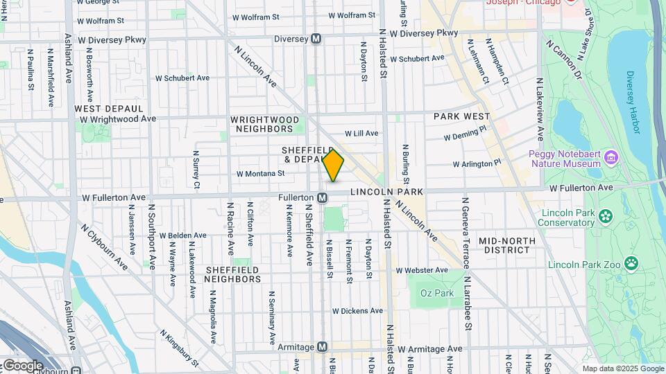 922 W Fullerton Ave-Unit -3 Map and Location Details