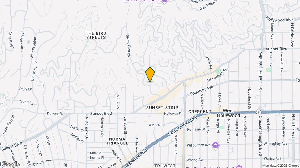 1232 Sunset Plaza Dr Map and Location Details