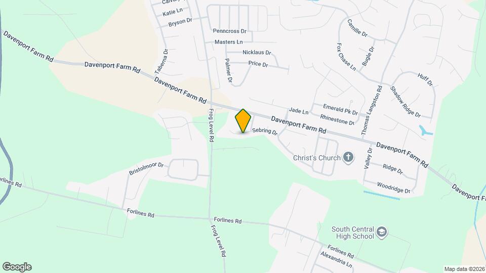 1013 Sebring Dr Map and Location Details