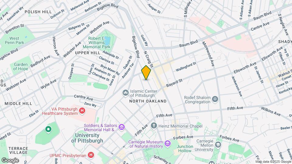 255 N Dithridge St Mapa y Detalles de la Ubicación