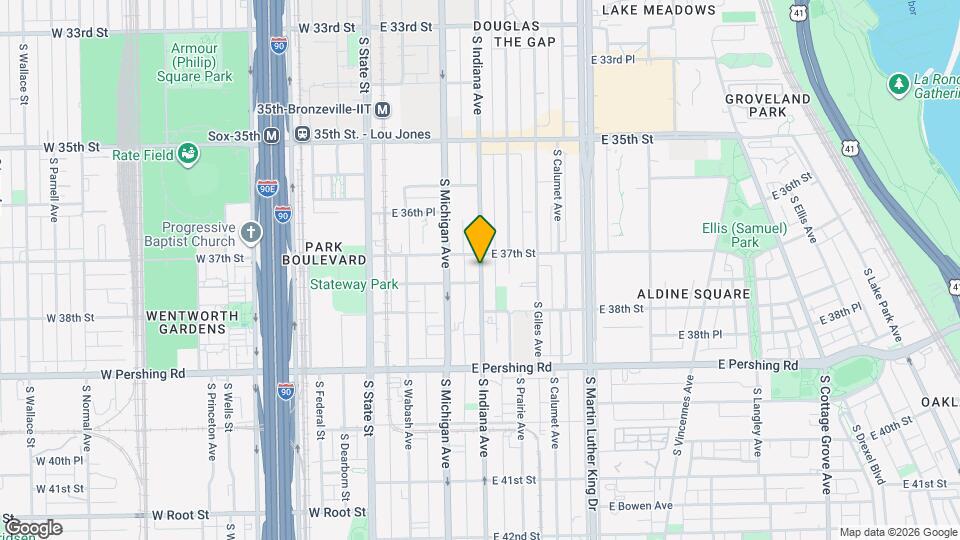 3716 S Indiana Ave Map and Location Details