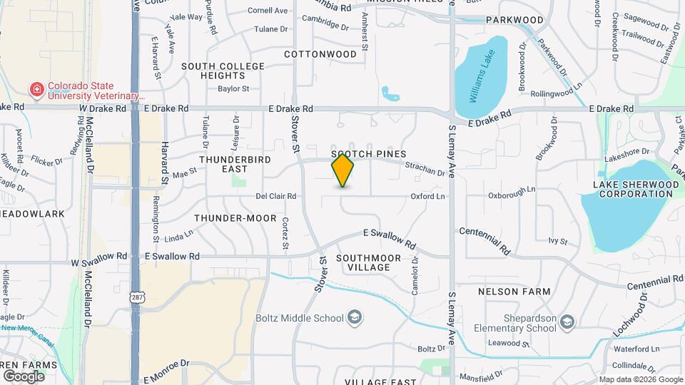 740 Oxford Ln Map and Location Details