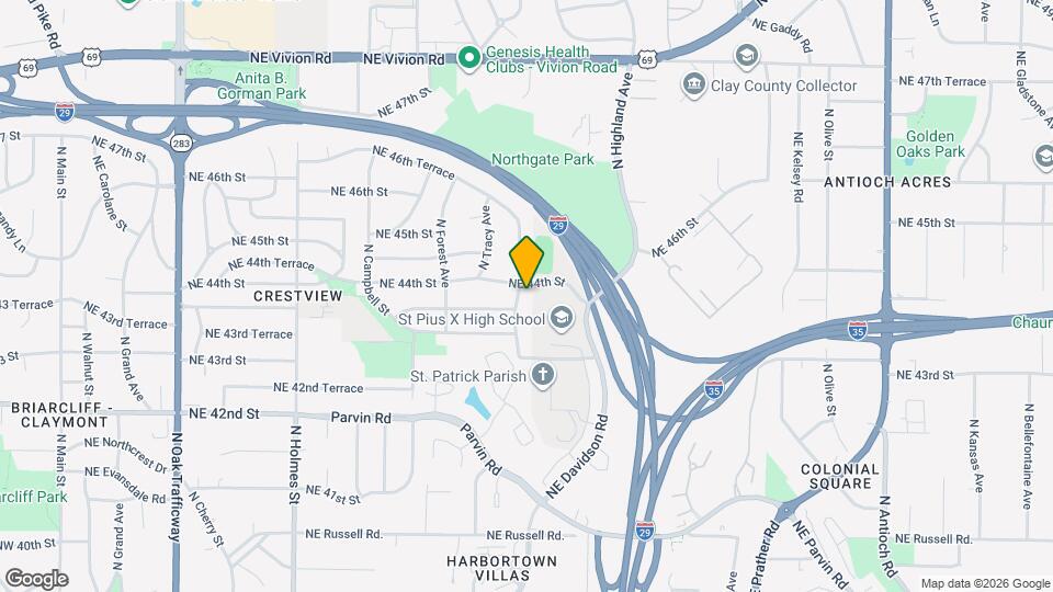 4327 N Virginia Ave Map and Location Details