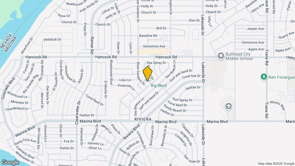 1825 Tejon Dr Map and Location Details
