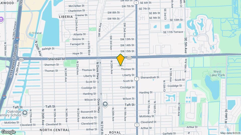 1925 Thomas St Map and Location Details