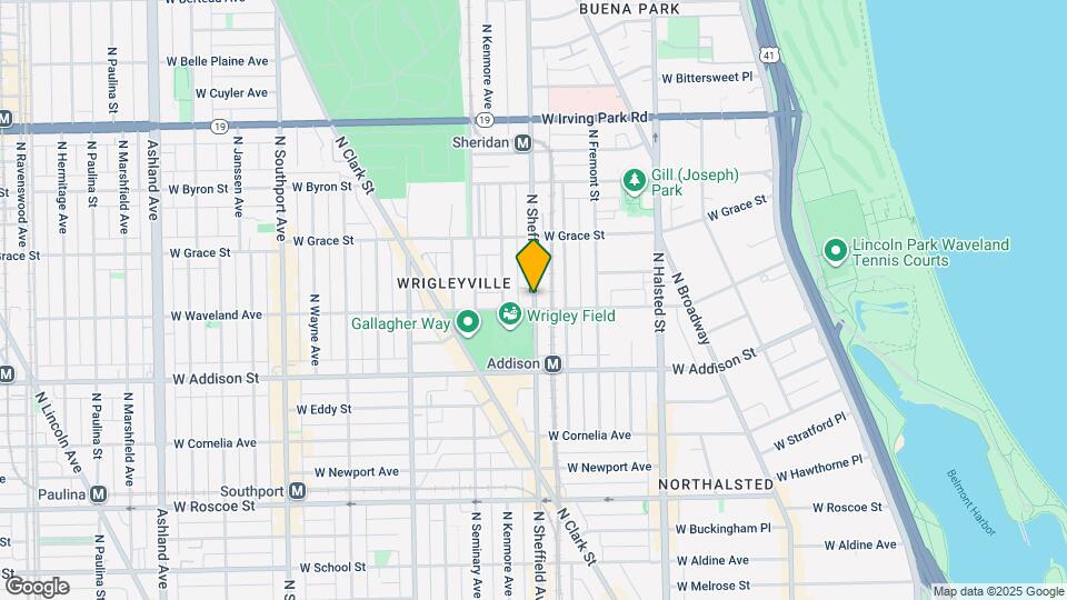 3706 N Sheffield Ave Map and Location Details