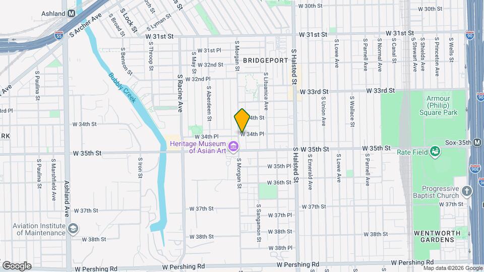 3437 S Morgan St Map and Location Details